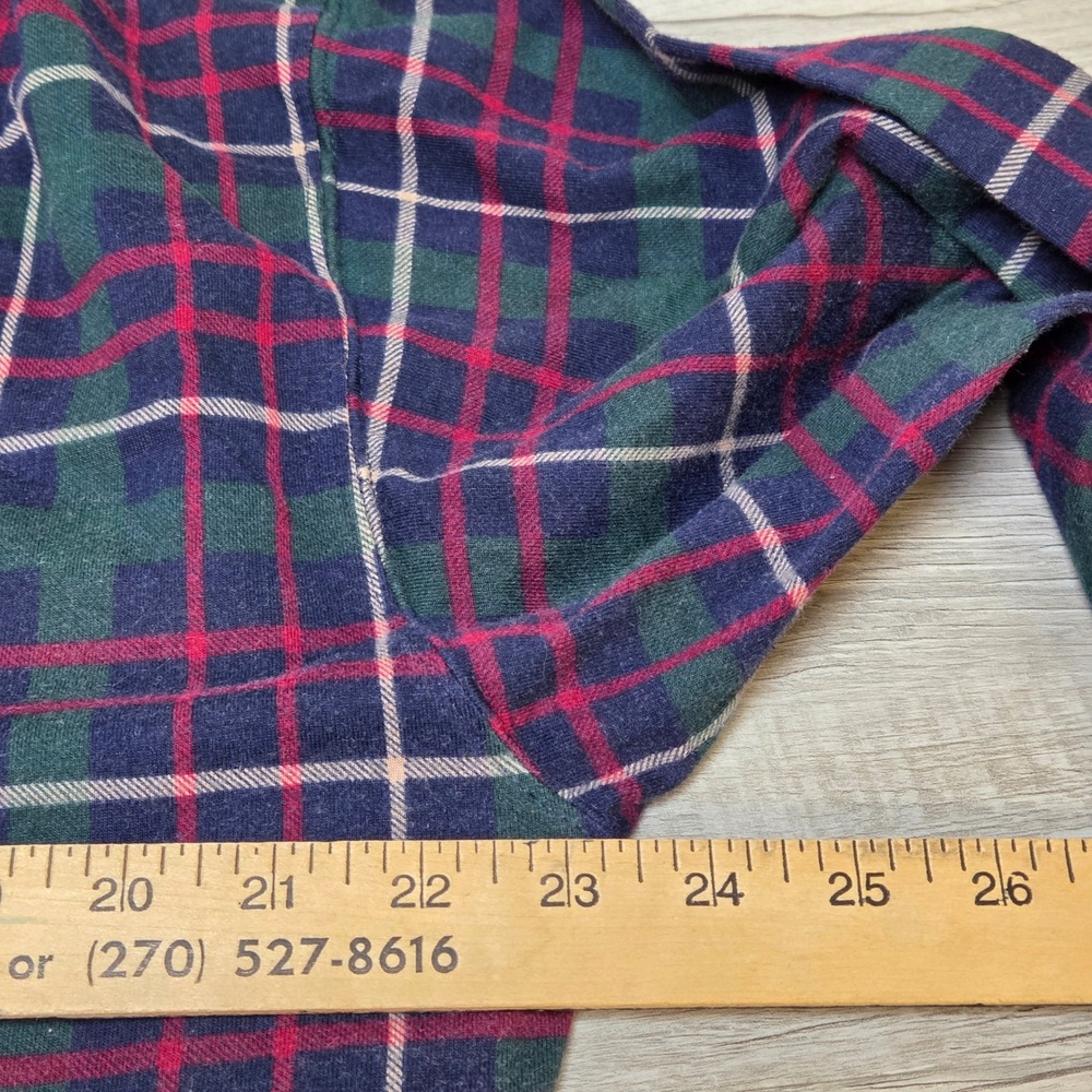 Vintage Duck Head Plaid Long Sleeve Polo Shirt Men's Large Cotton Costa Rica - Picture 6 of 9